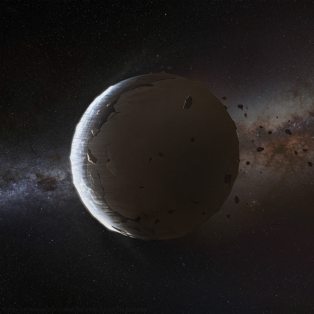 Disrupted planet